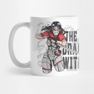 The dragon within-cyborg ninja anime girl Mug